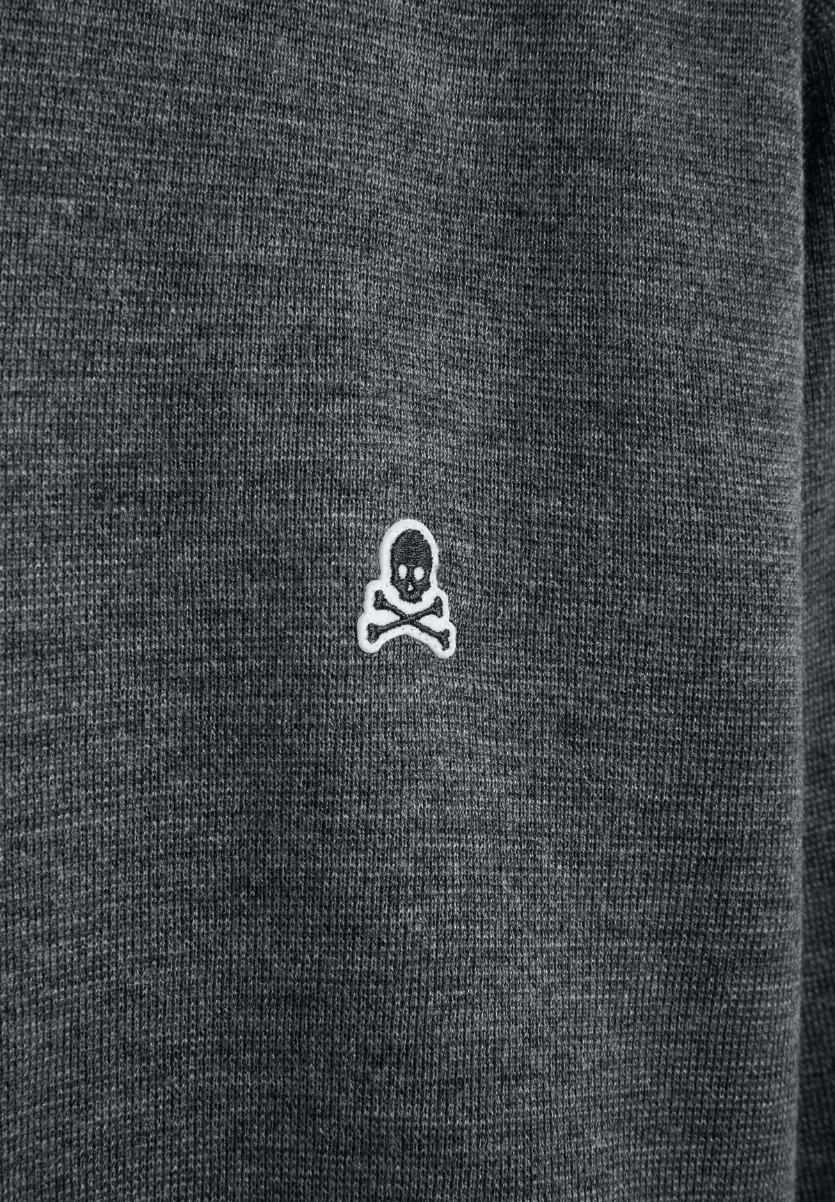 HALF-ZIP SWEATER WITH SKULL