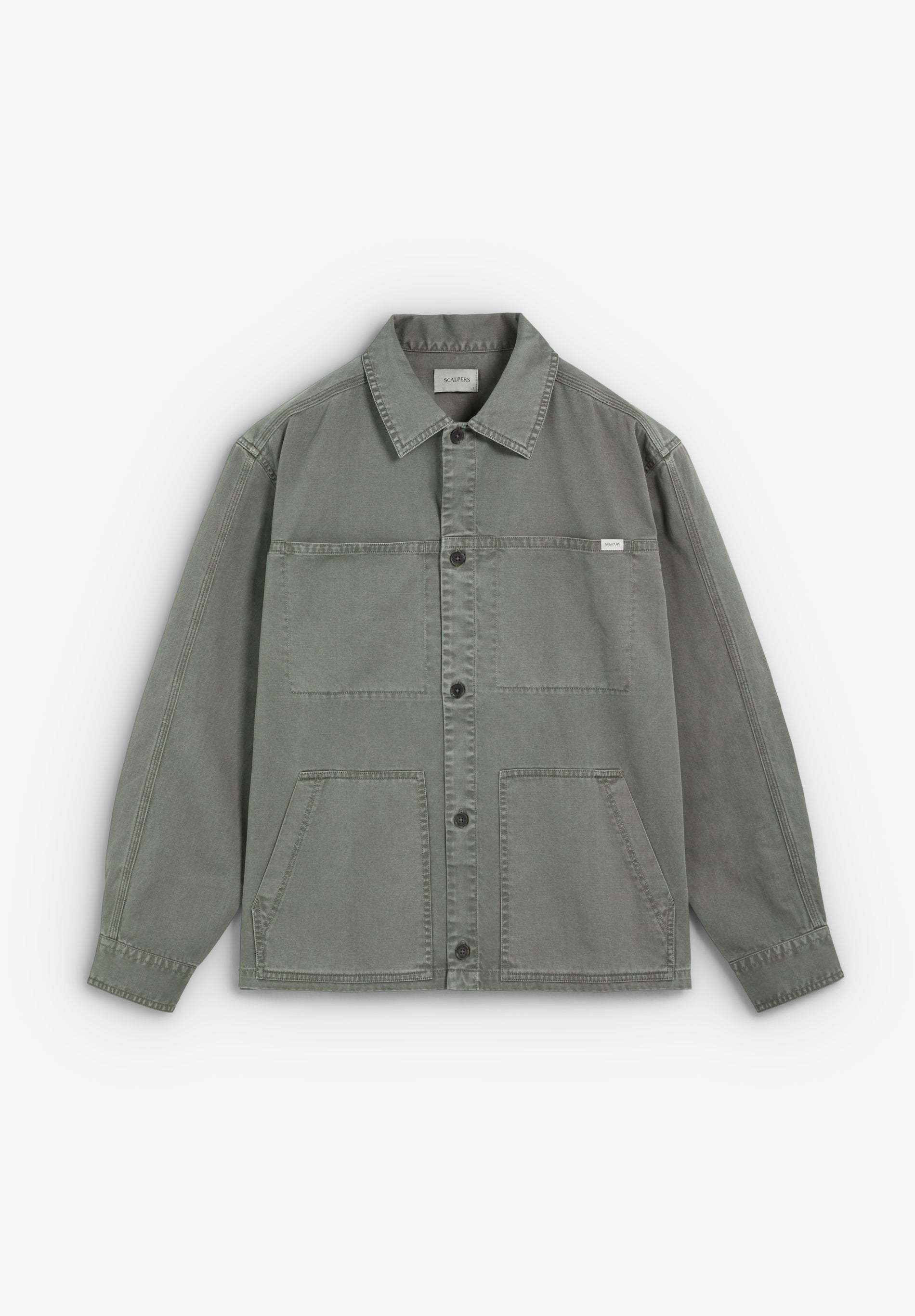 MILITARY OVERSHIRT WITH POCKETS