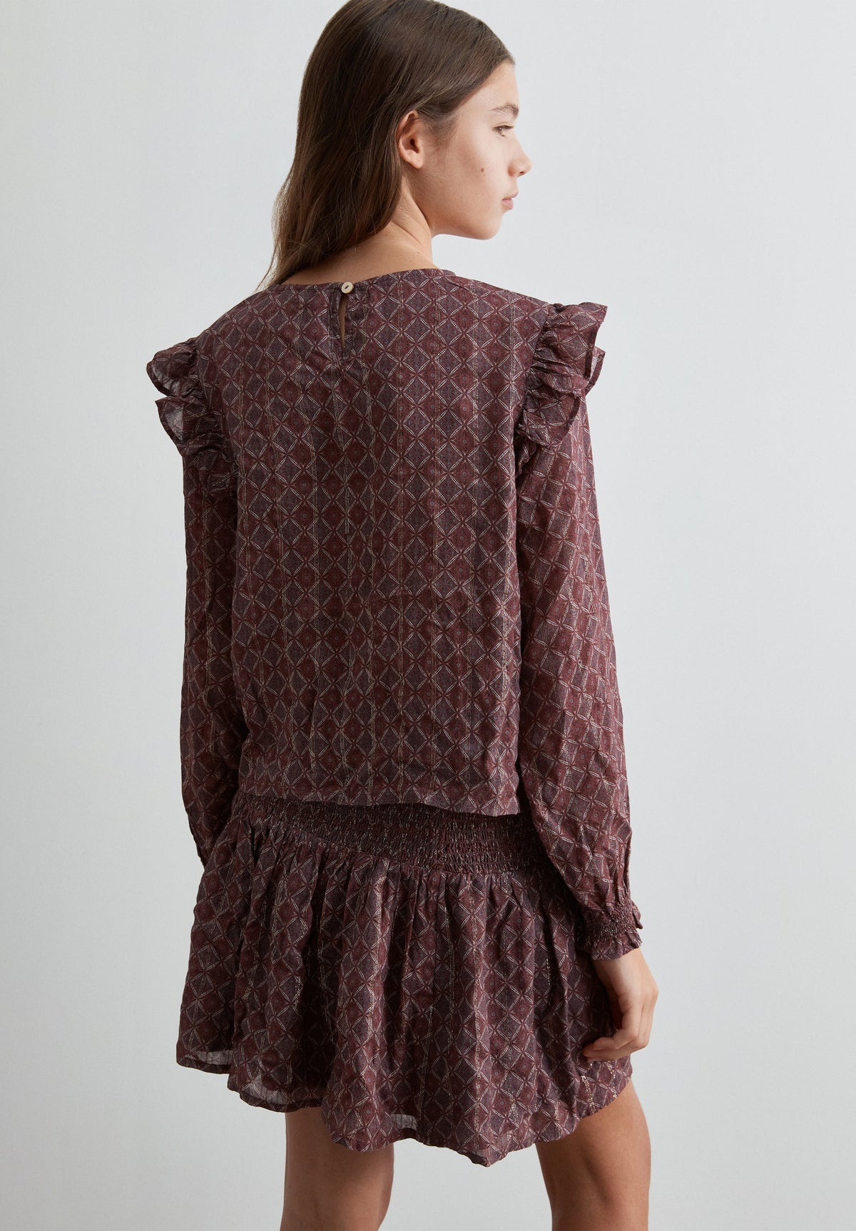 GEOMETRIC PRINT BLOUSE