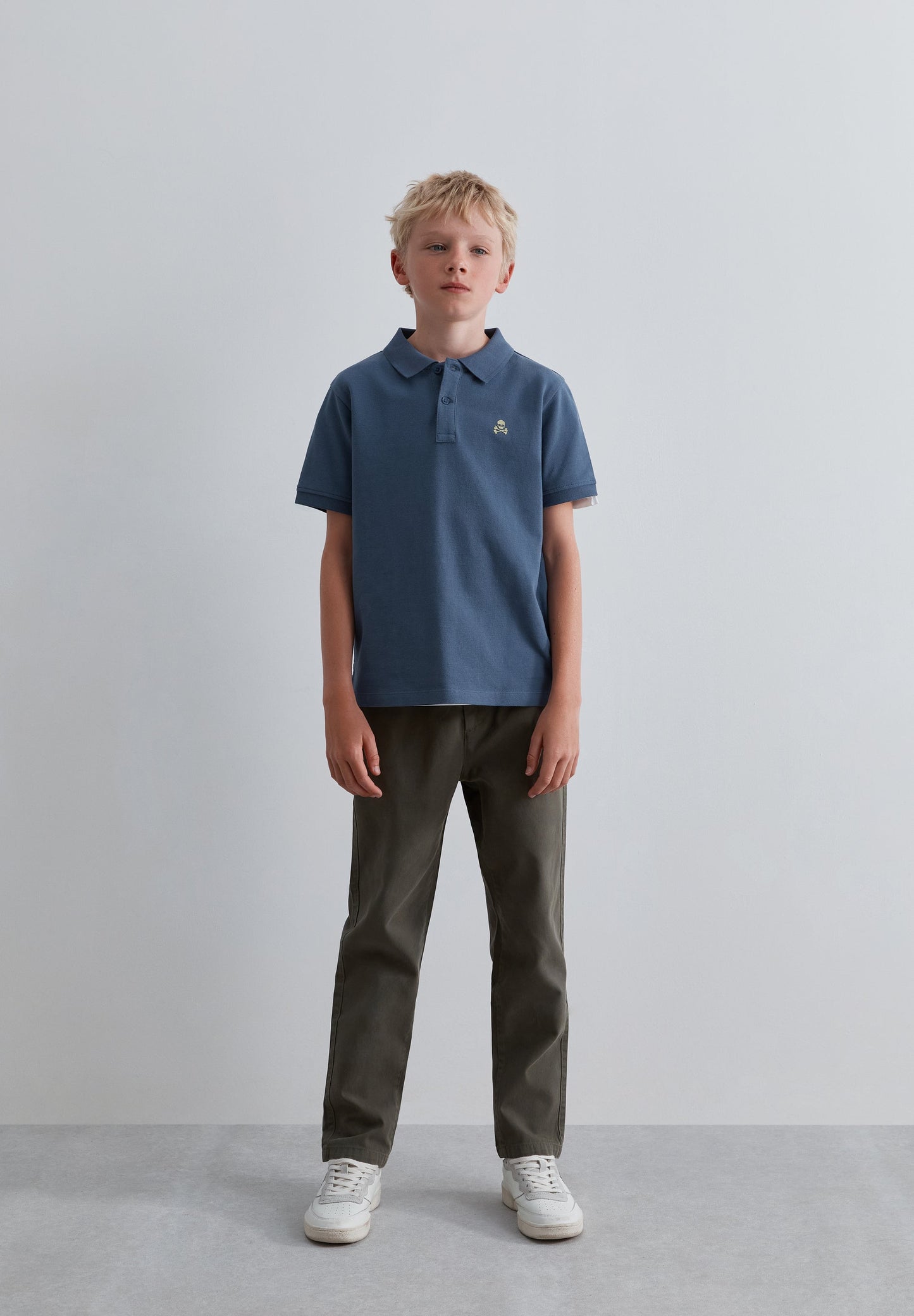 BASIC POLO SHIRT WITH SKULL
