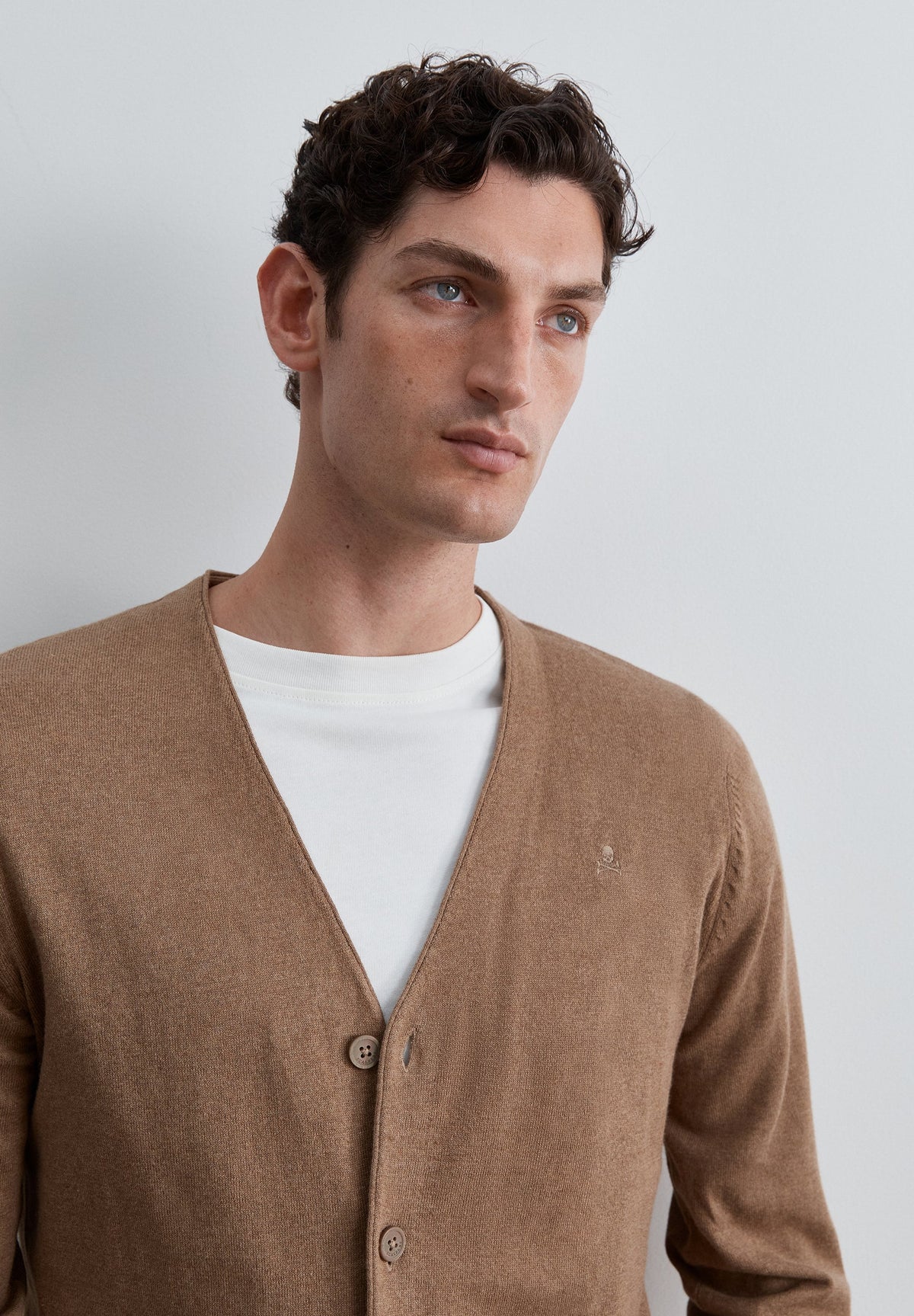 TONAL SKULL CARDIGAN