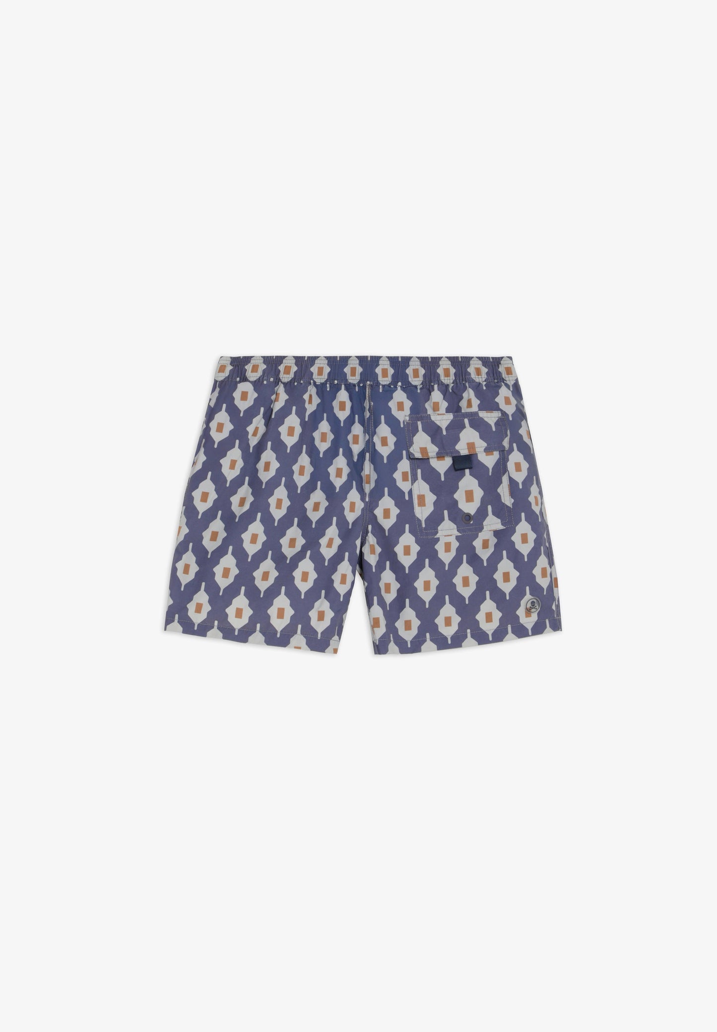 GEOMETRIC PRINT SWIMMING TRUNKS