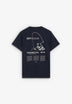 T-SHIRT WITH CONTRAST PRINT ON THE BACK