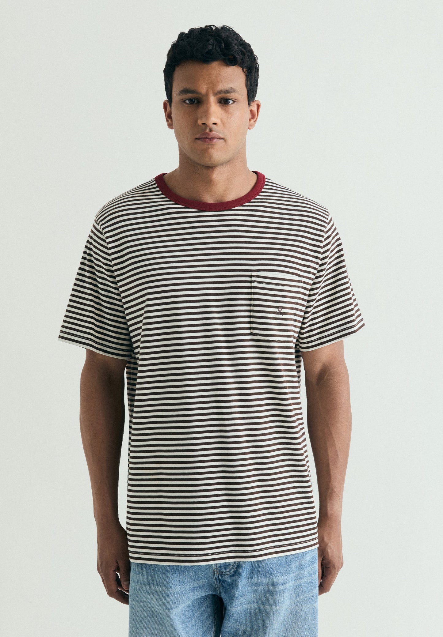 STRIPED POCKET TEE