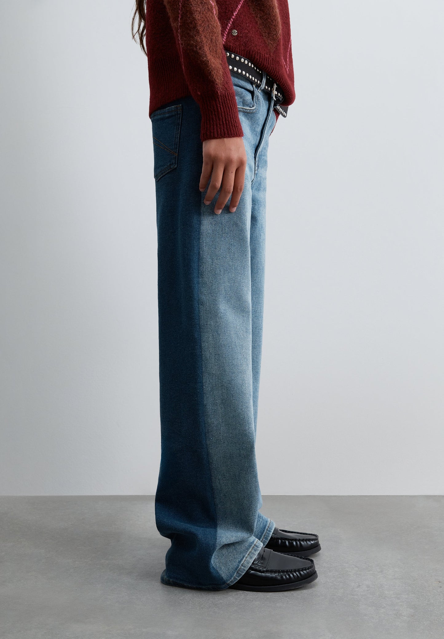TWO-TONE JEANS