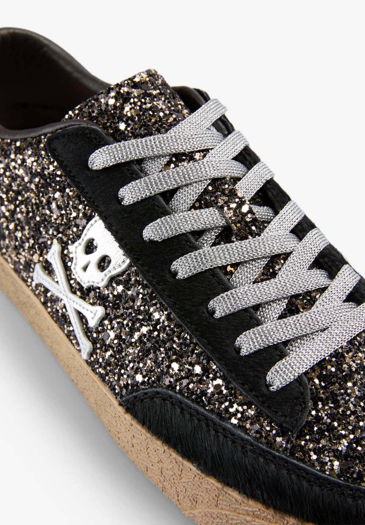 GLITTER SKULL SNEAKERS