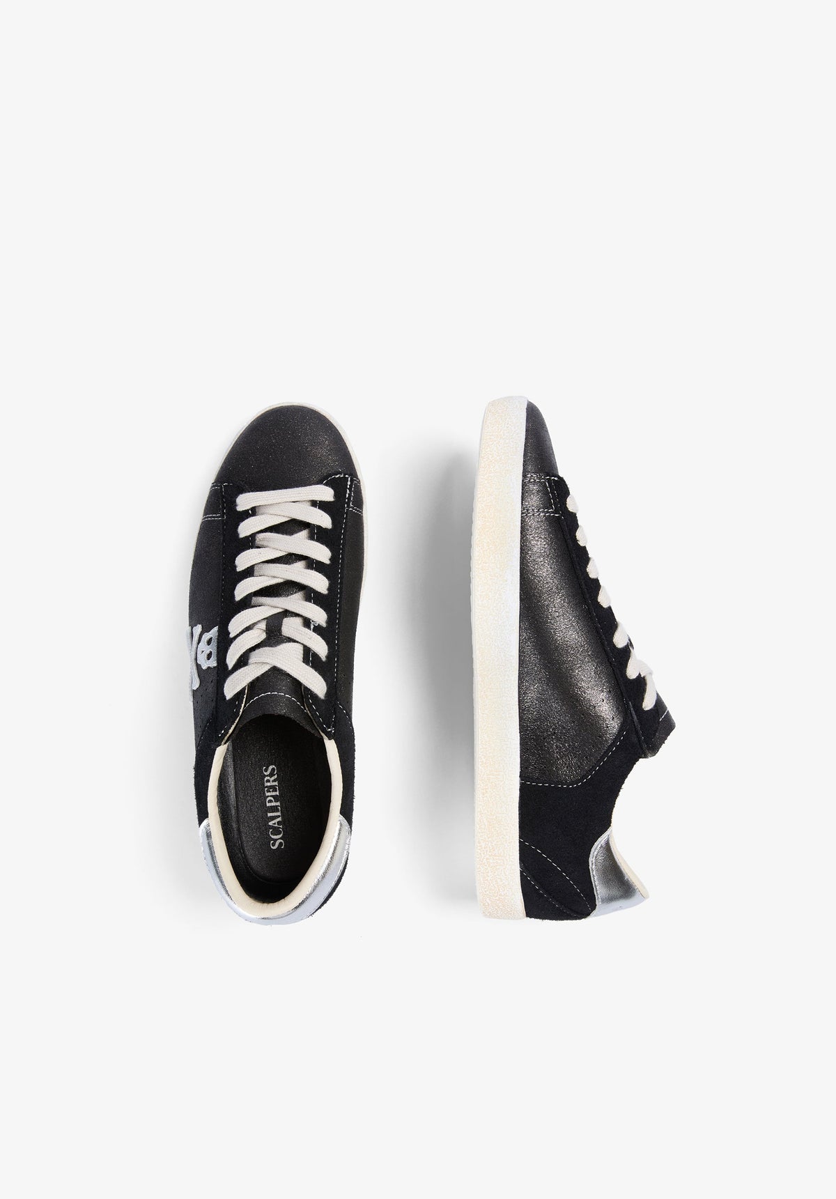 METALLIC SKULL SNEAKERS