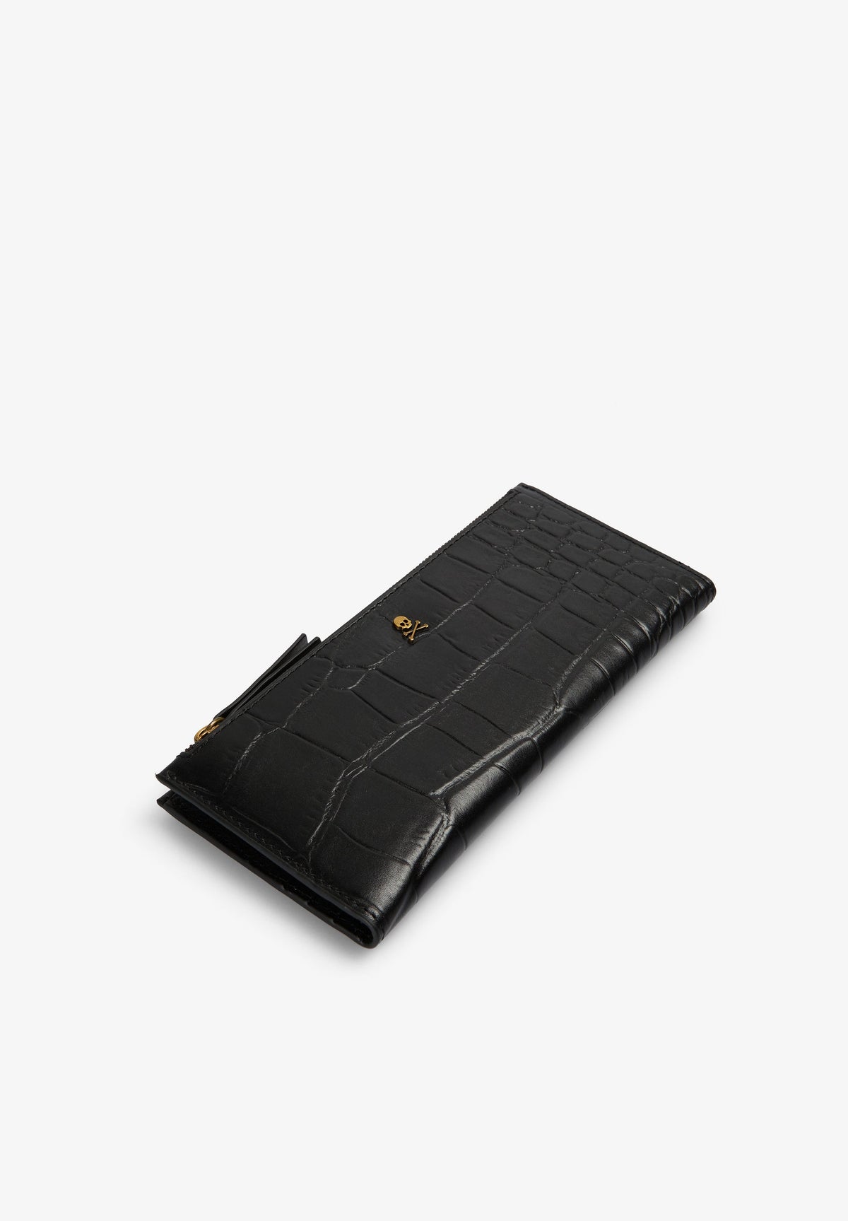 SCDOUBLEZIPPER LEATHER WALLET