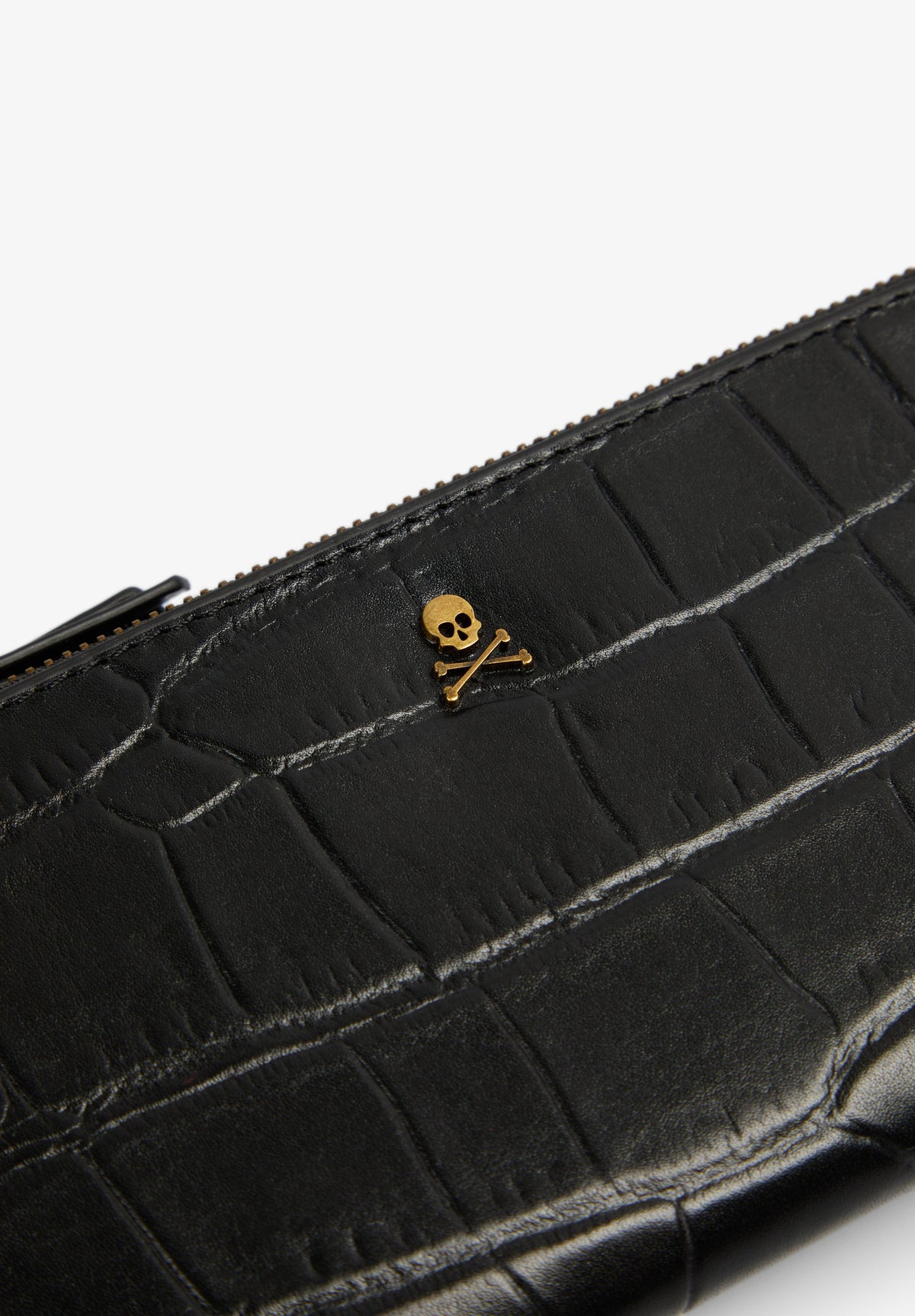 SCDOUBLEZIPPER LEATHER WALLET