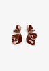 TWO-TONE FLORAL EARRINGS