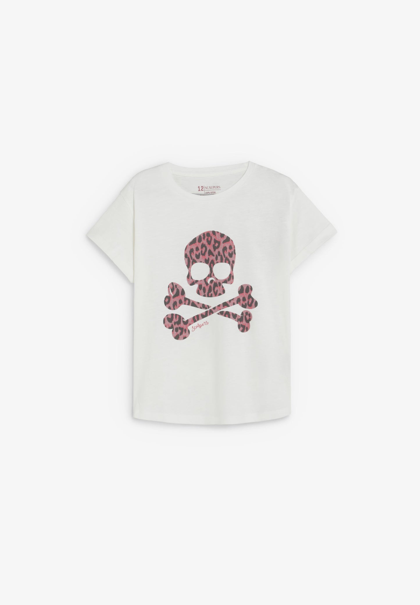 ANIMAL PRINT SKULL T-SHIRT