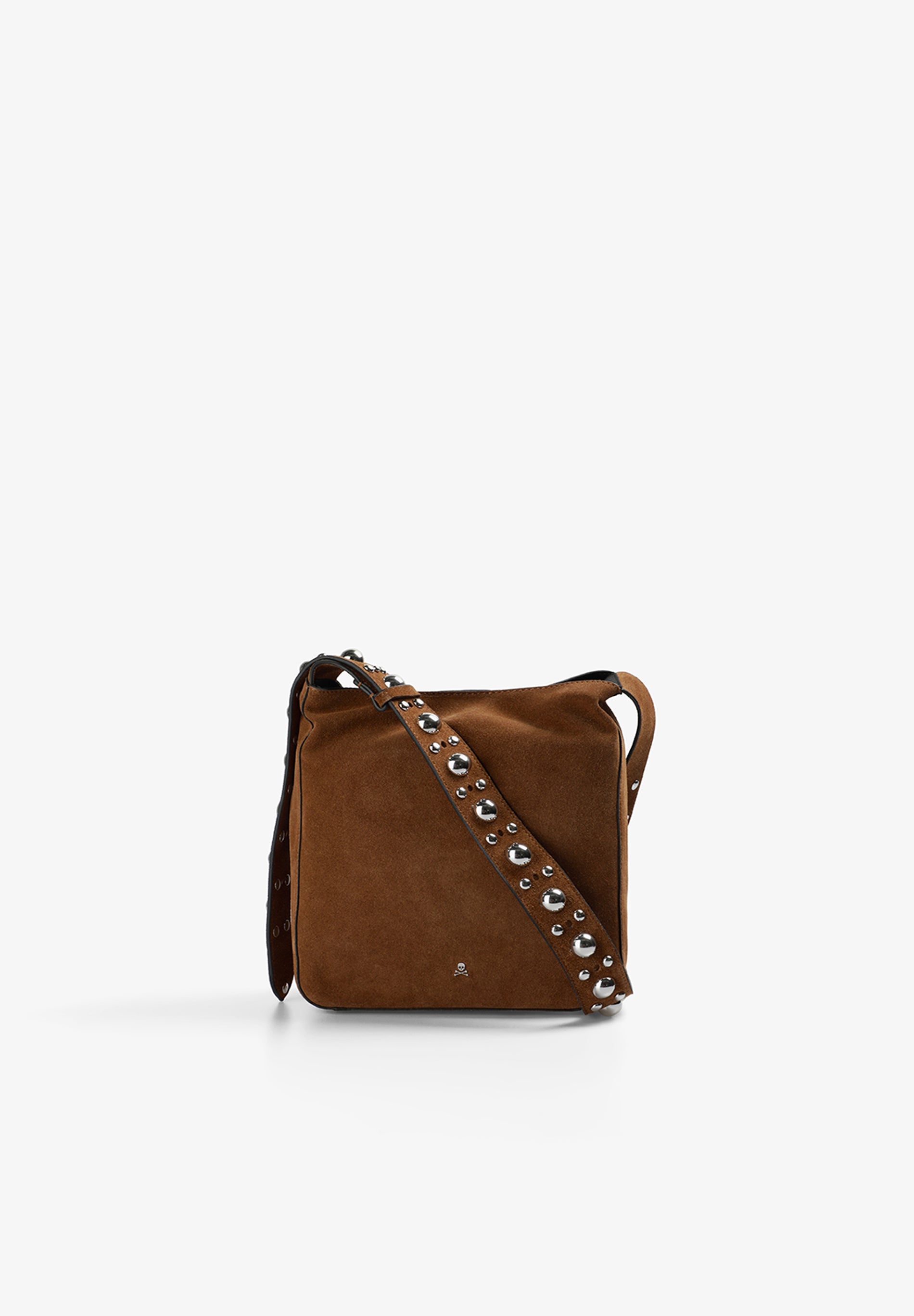 SPLIT SUEDE BAG WITH STUDS