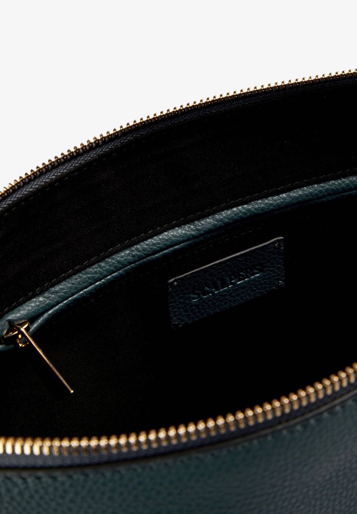 LEATHER SHOULDER BAG WITH HANDLE DETAILS