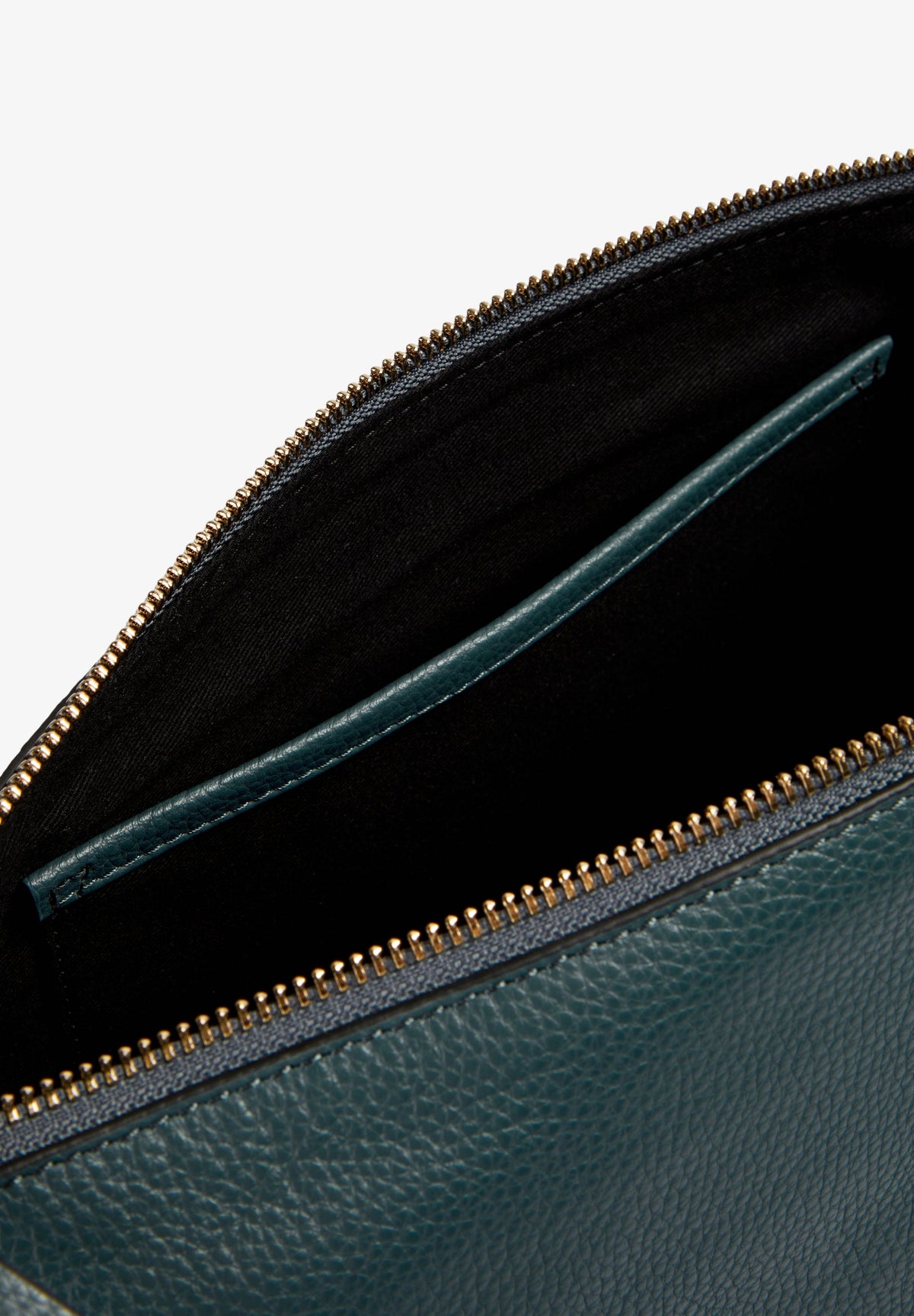 LEATHER SHOULDER BAG WITH HANDLE DETAILS