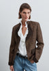 LUREX LAPEL COLLAR BLAZER