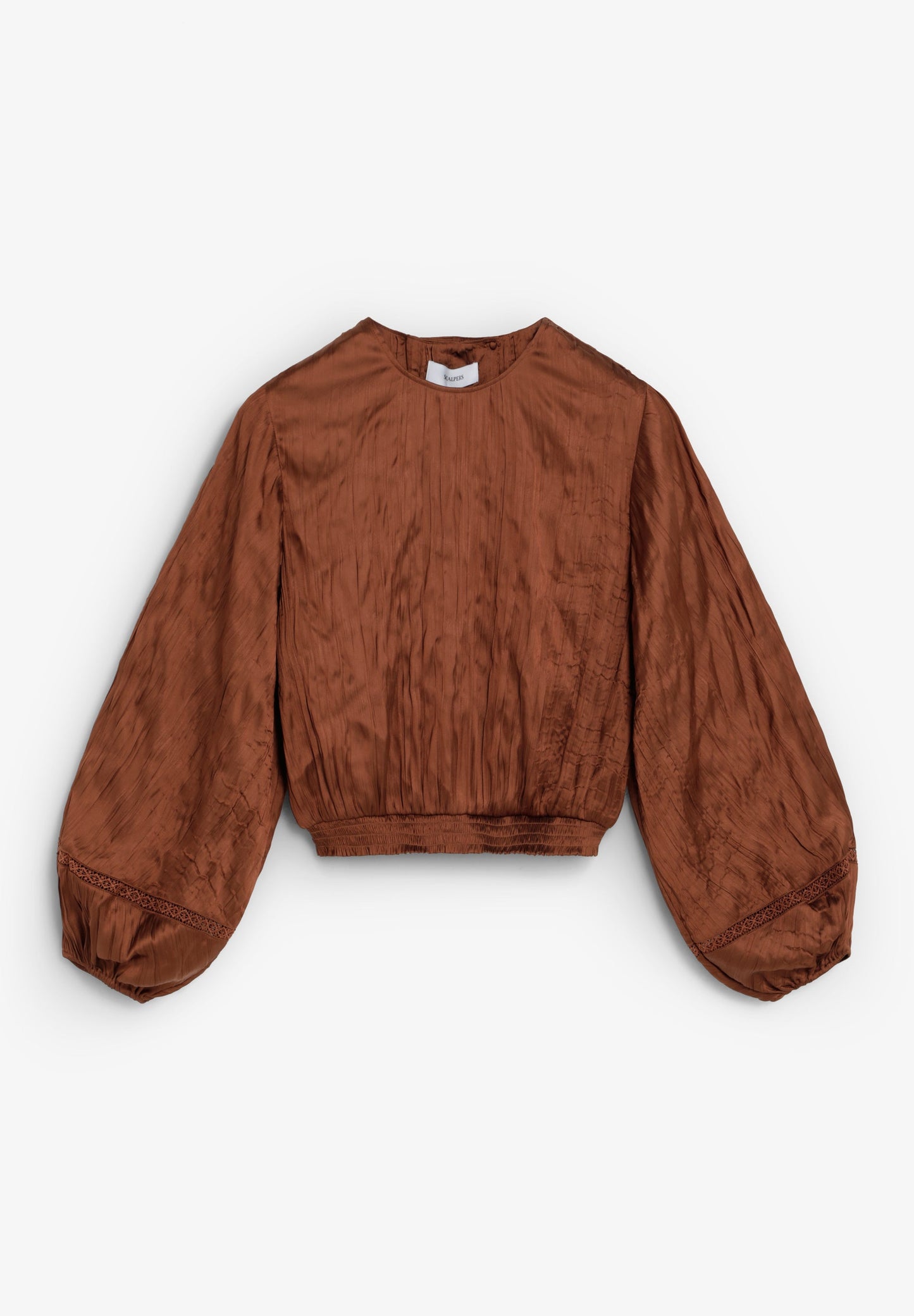 SATIN TOP WITH TEXTURE