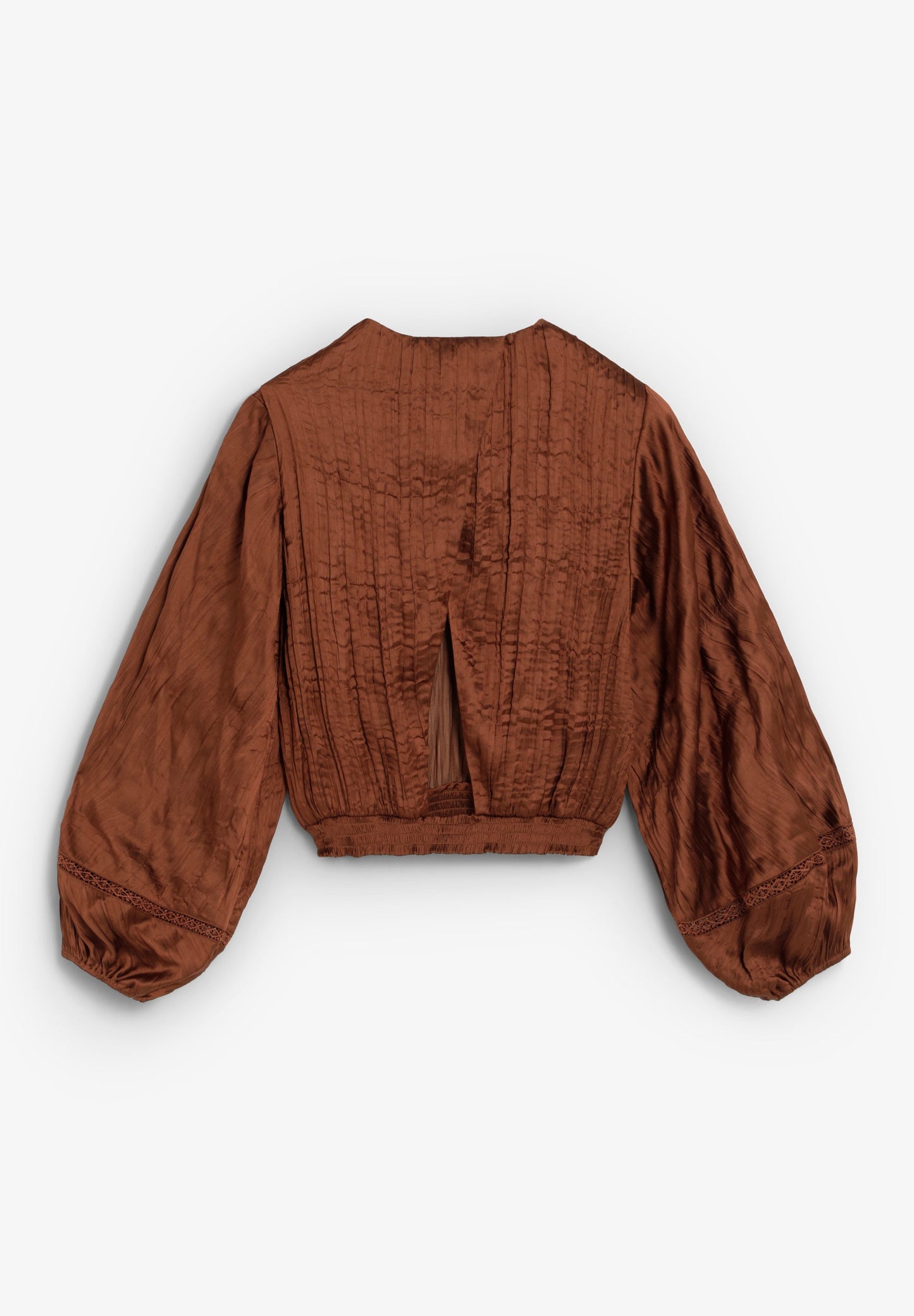 SATIN TOP WITH TEXTURE
