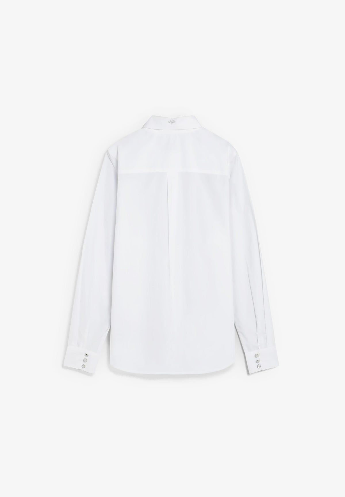 POPLIN SHIRT WITH COLLAR DETAIL