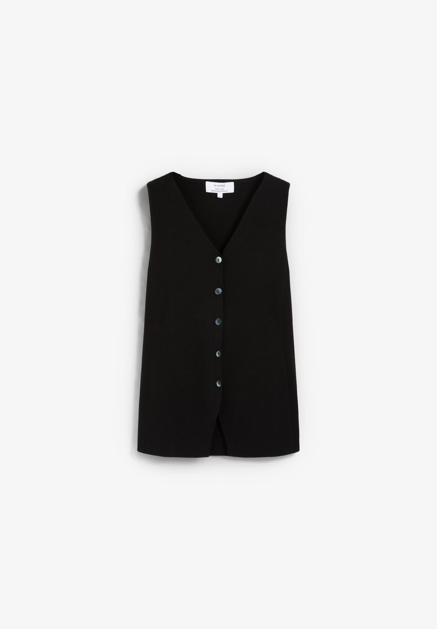 BUTTONED KNIT VEST