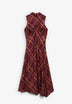 SCCHECK HALTER PRINT DRESS