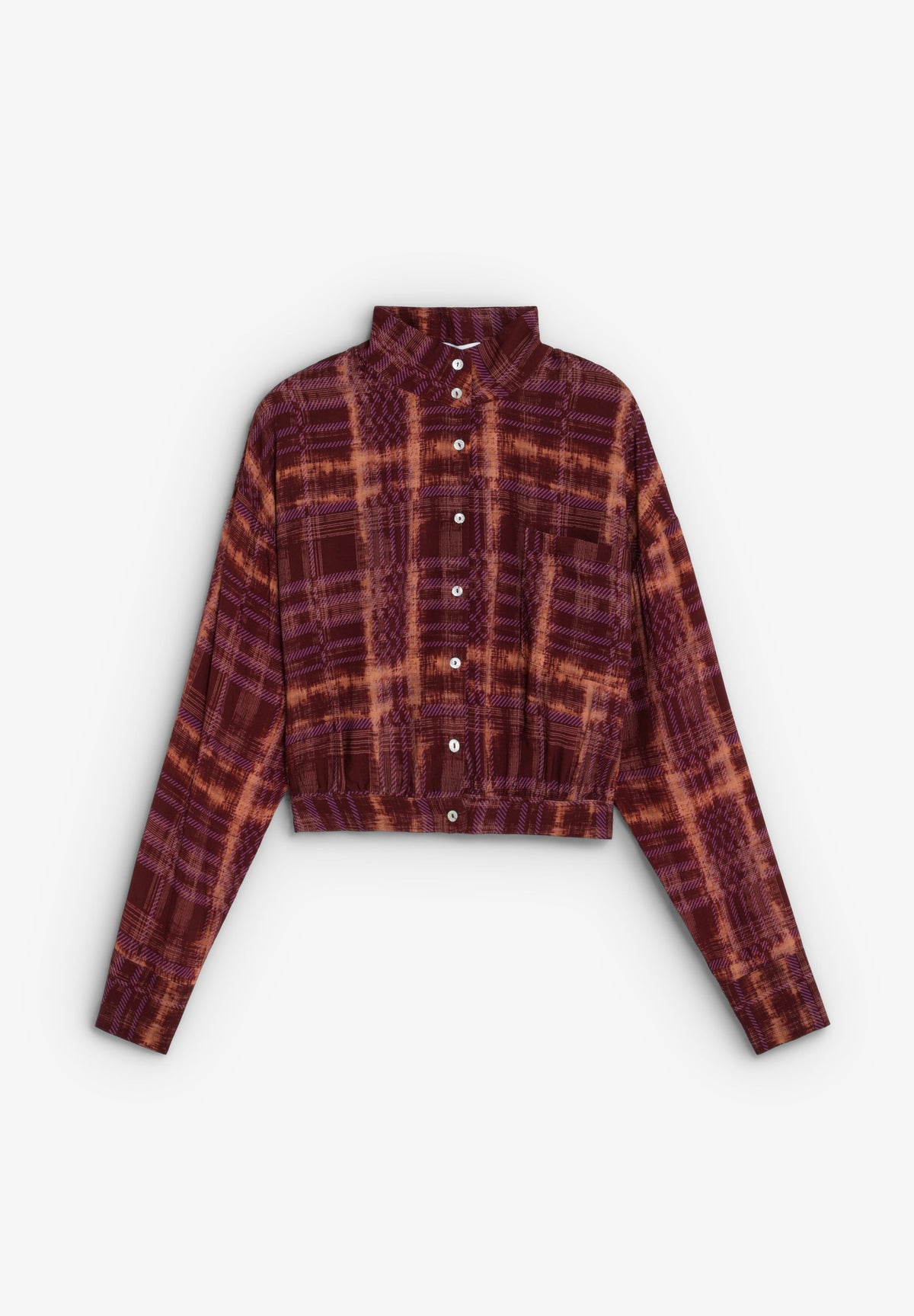 PRINTED HIGH NECK SHIRT