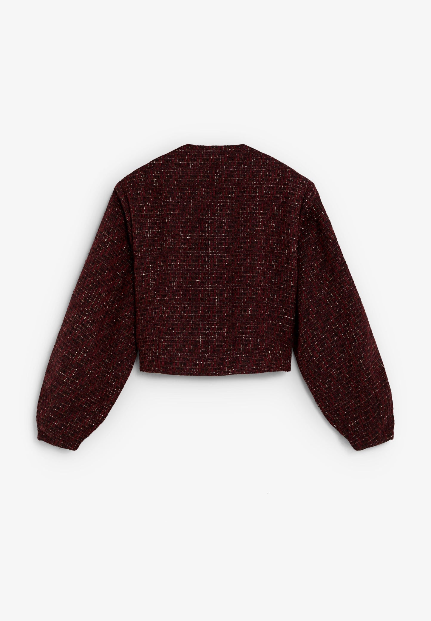 METALLIC YARN TWEED JACKET