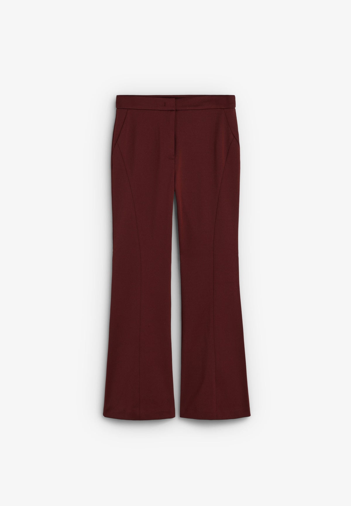 ANKLE-LENGTH FLARE TROUSERS