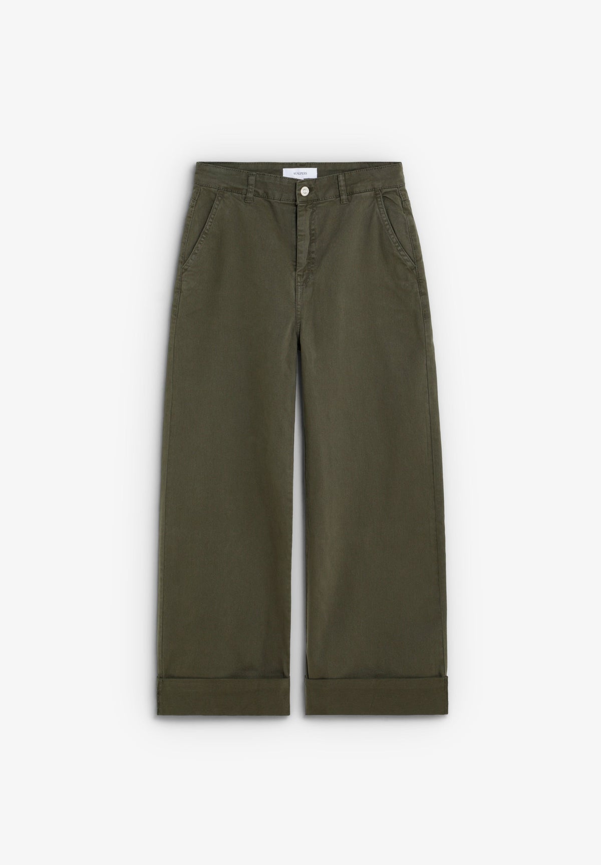 DENIM TROUSERS WITH HEM DETAIL