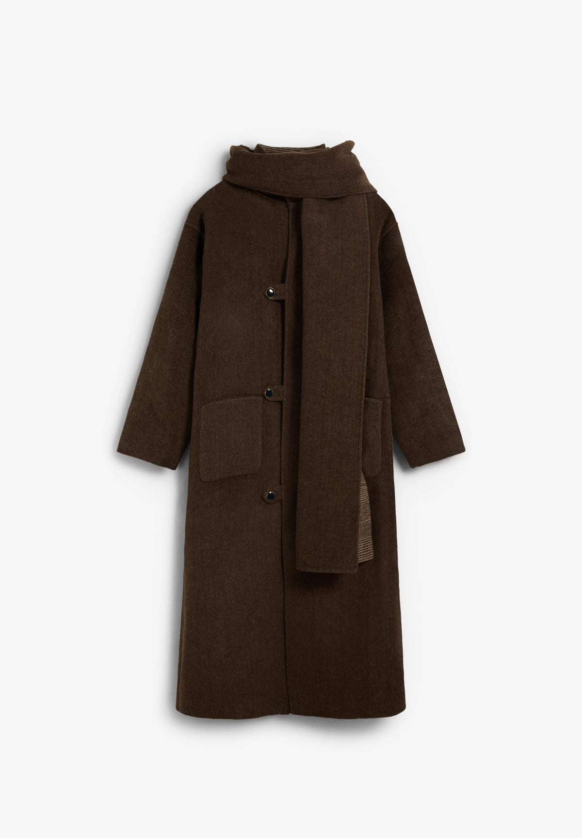SCHANDMADE REVERSIBLE SCARF COAT