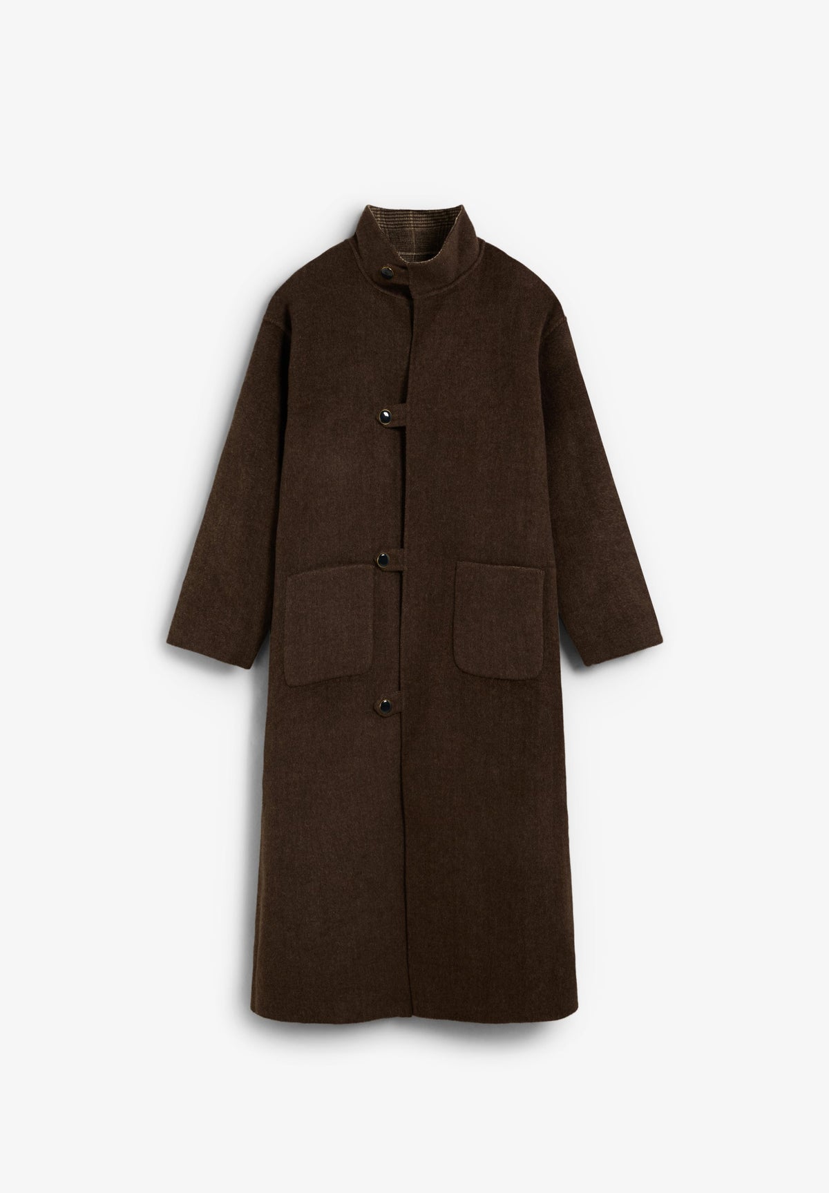 SCHANDMADE REVERSIBLE SCARF COAT