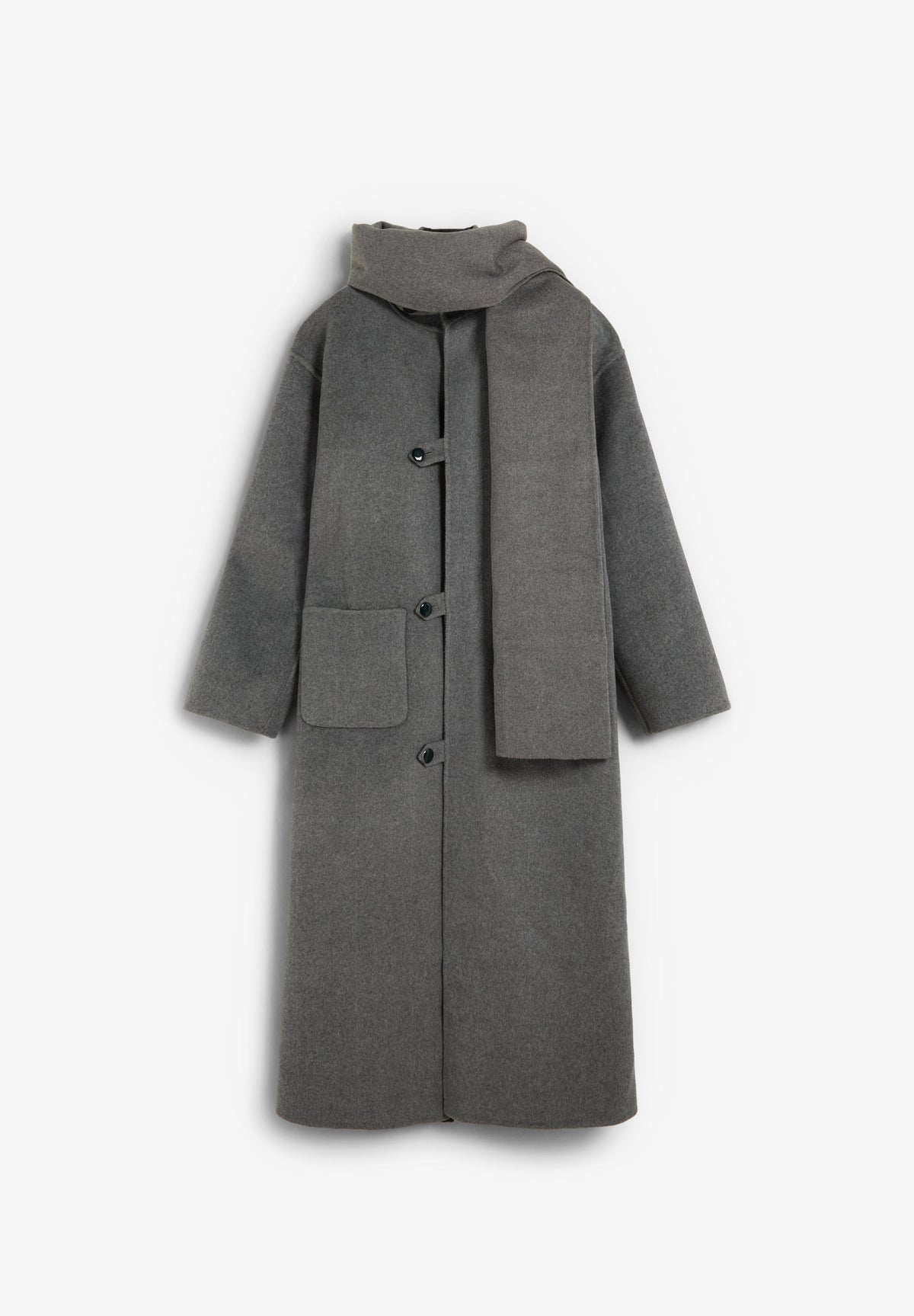 SCHANDMADE REVERSIBLE SCARF COAT