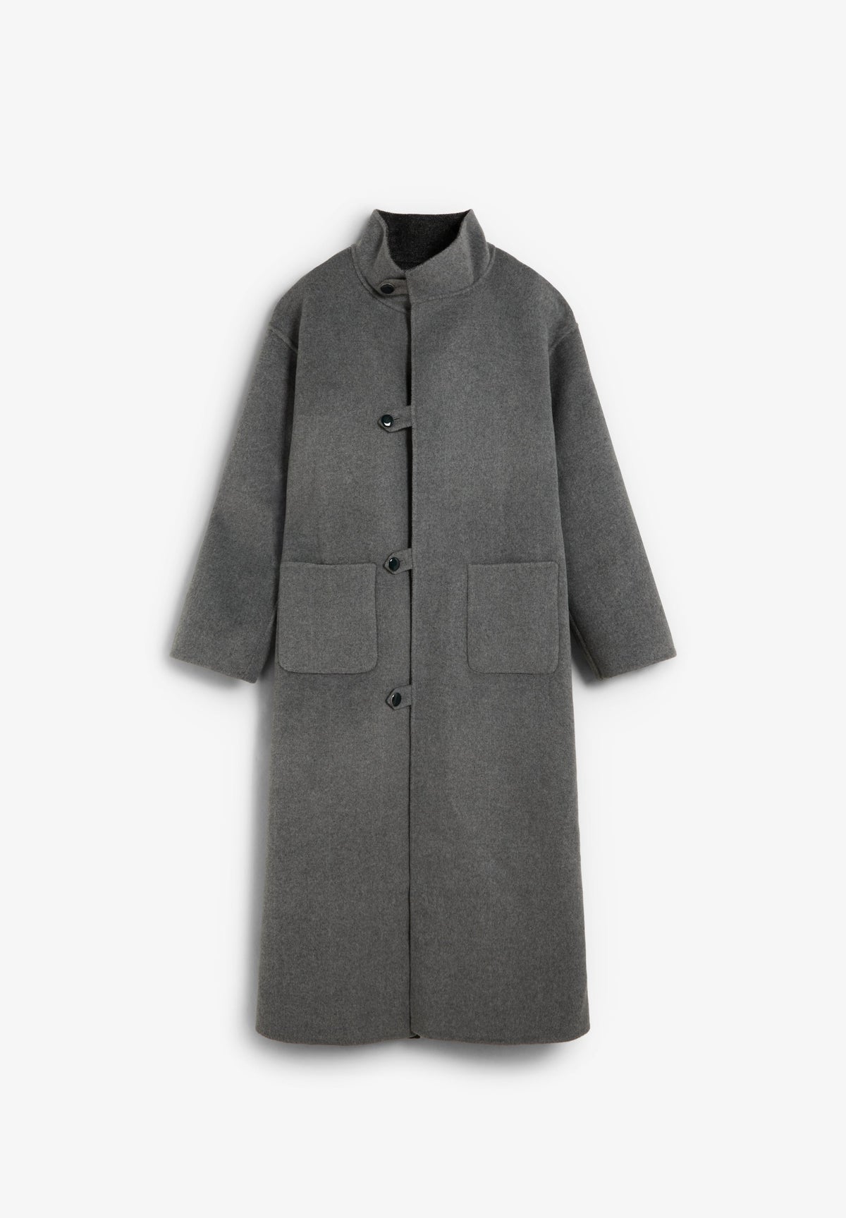 SCHANDMADE REVERSIBLE SCARF COAT