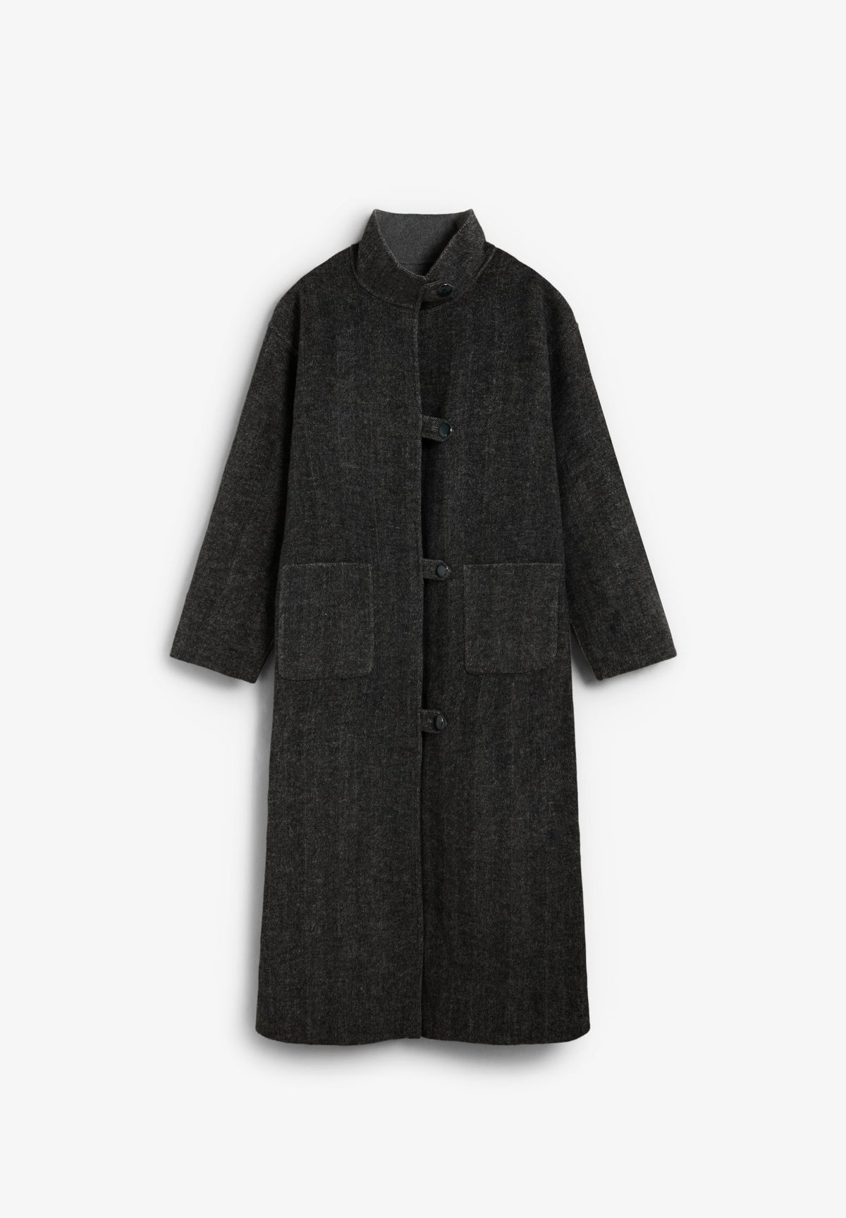 SCHANDMADE REVERSIBLE SCARF COAT