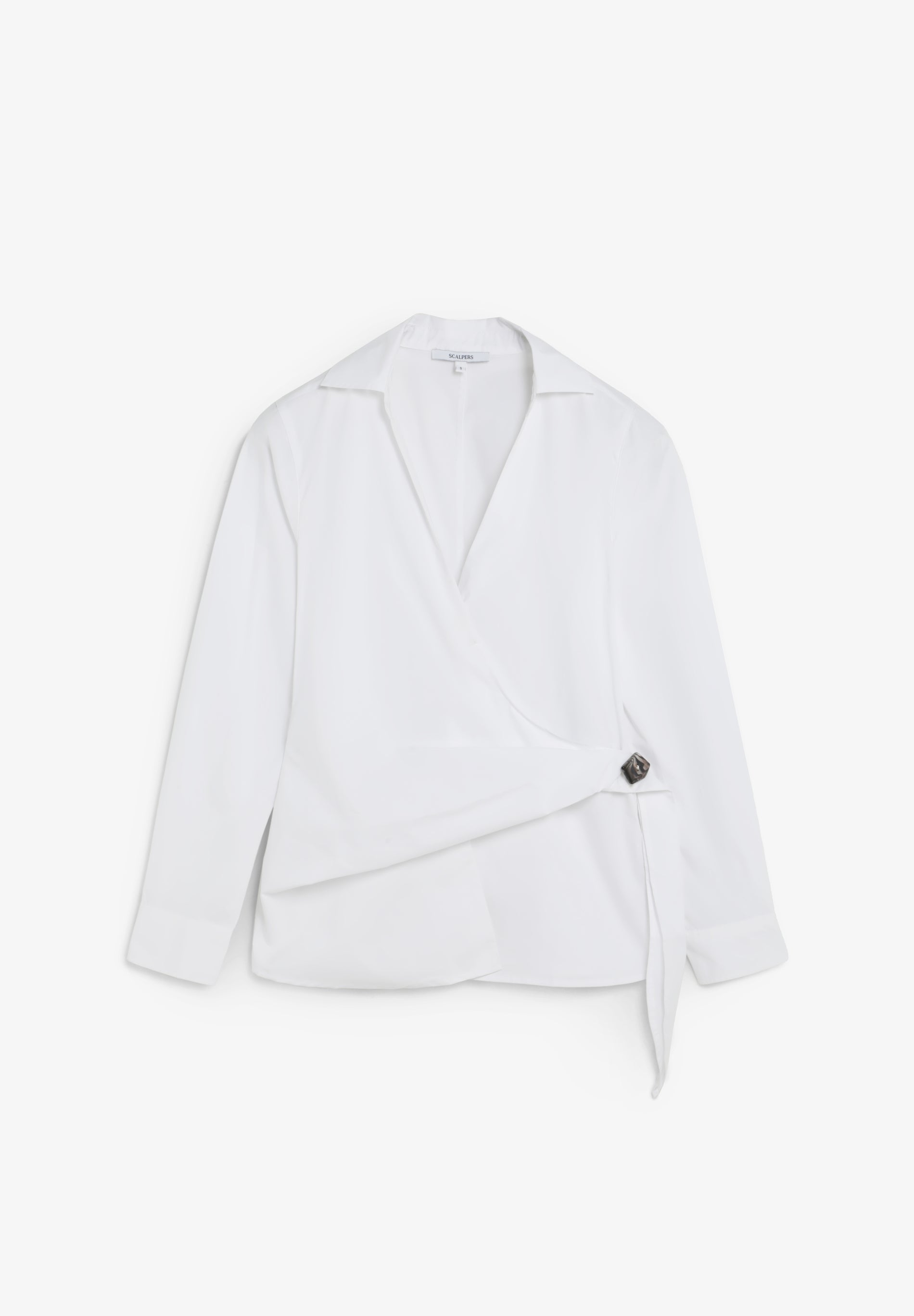 WRAP SHIRT WITH APPLIQUÉS