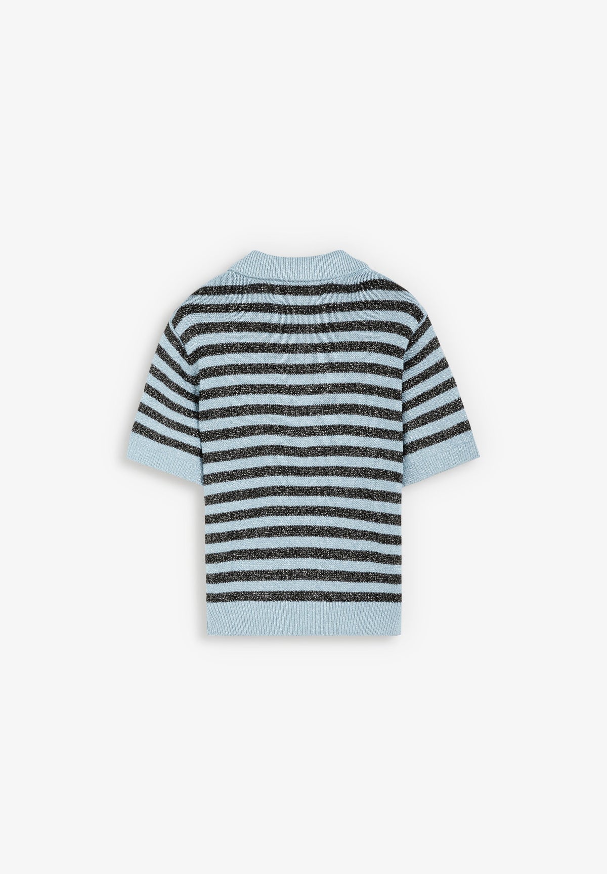 LUREX STRIPED POLO SHIRT