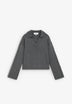 SWEATER WITH PEARLS AND POLO SHIRT COLLAR