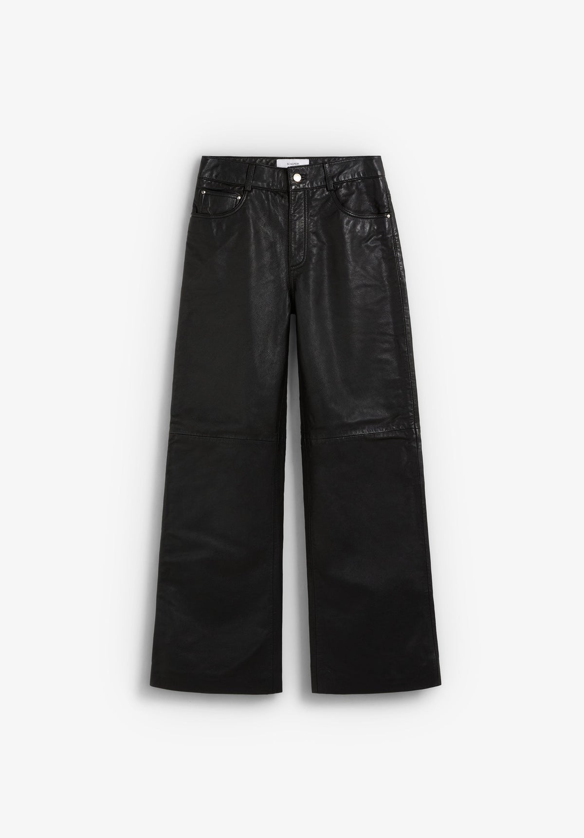 STRAIGHT LEATHER TROUSERS