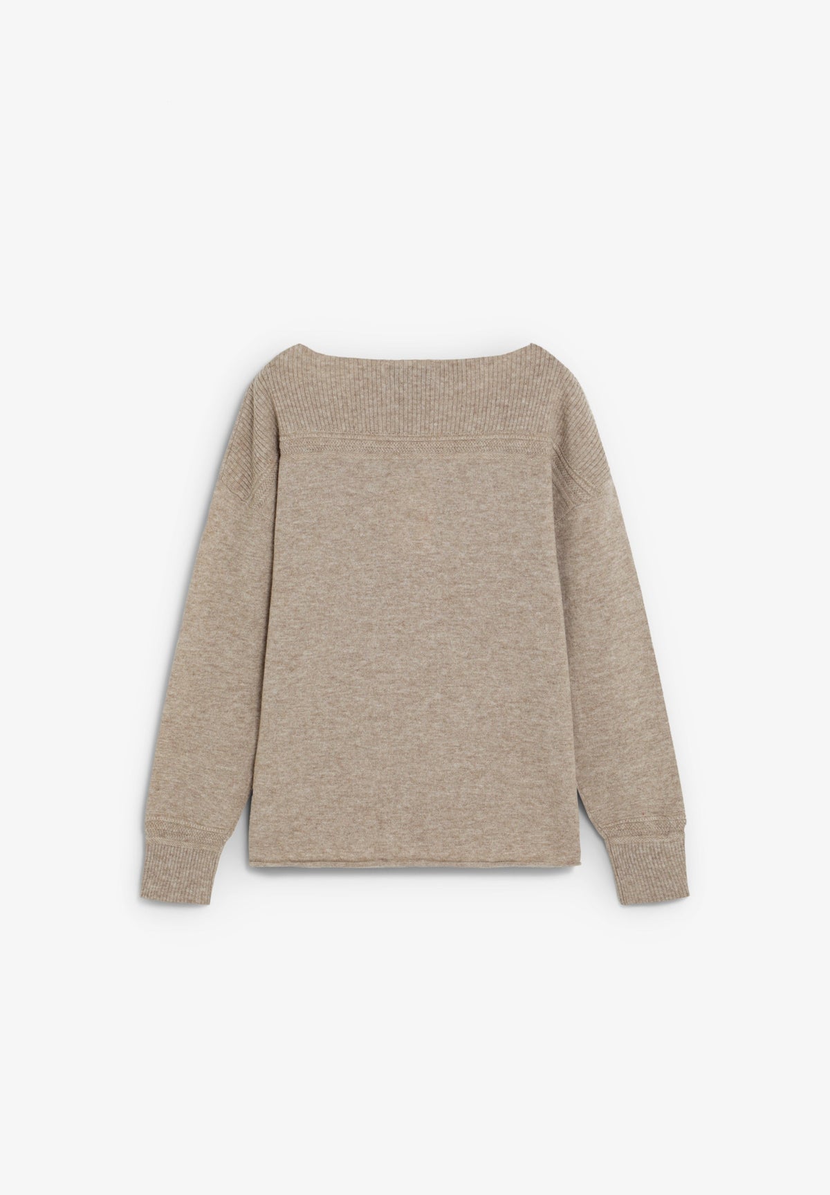 BOAT COLLAR WOOL SWEATER