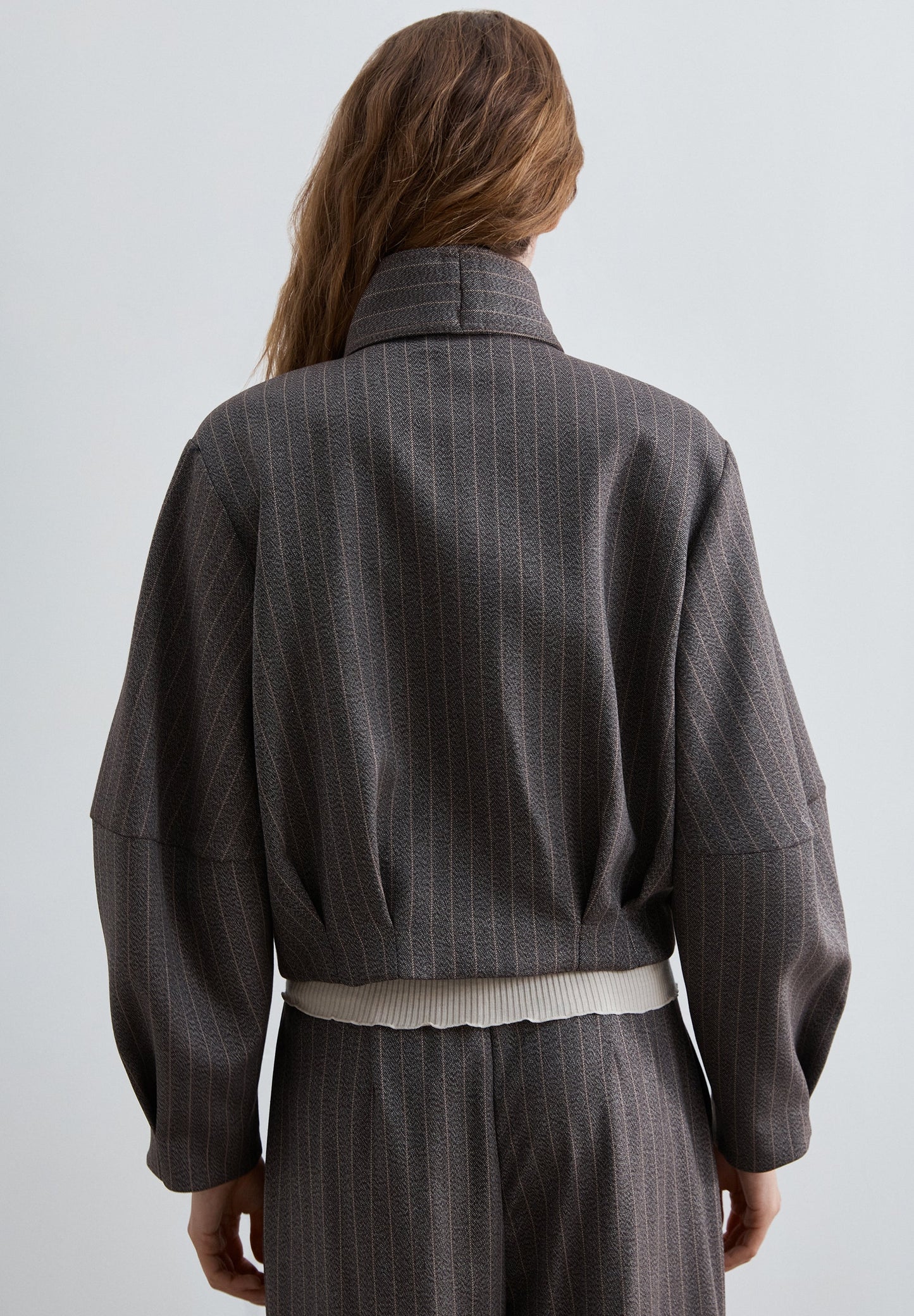 TIE NECK BOMBER JACKET
