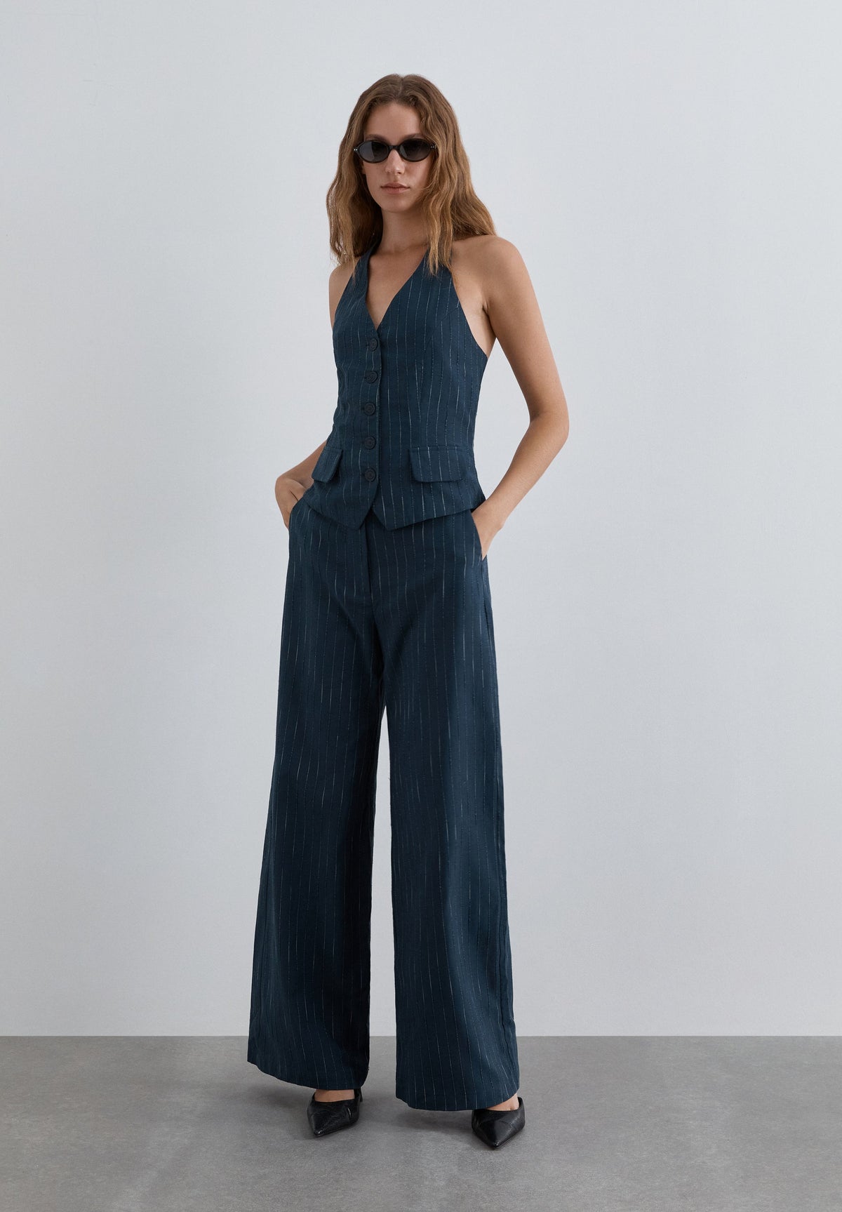 LUREX STRIPE WAISTCOAT