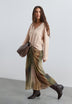 MULTICOLOURED PLEATED SKIRT