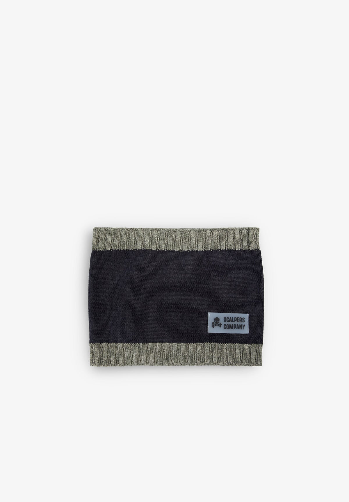 CONTRAST KNIT NECK WARMER