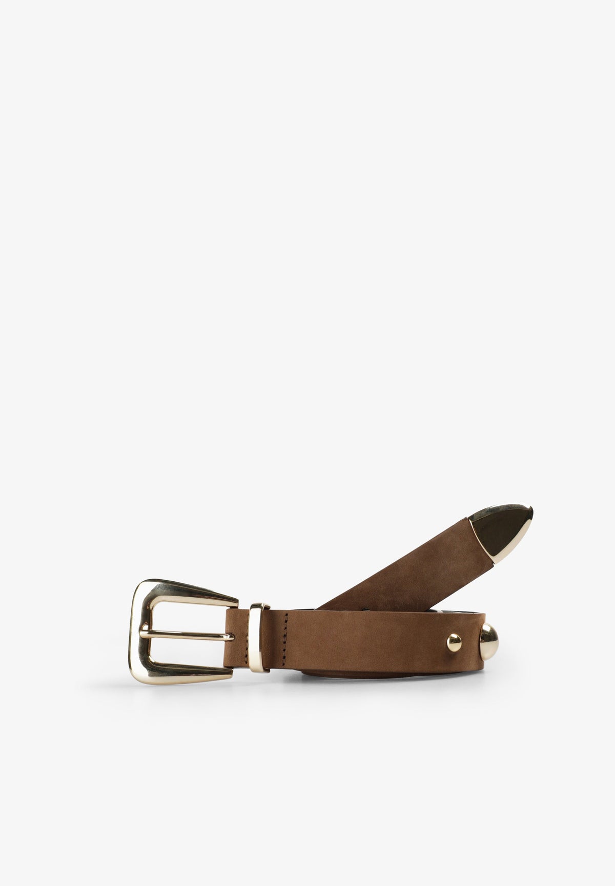 STUDDED LEATHER BELT