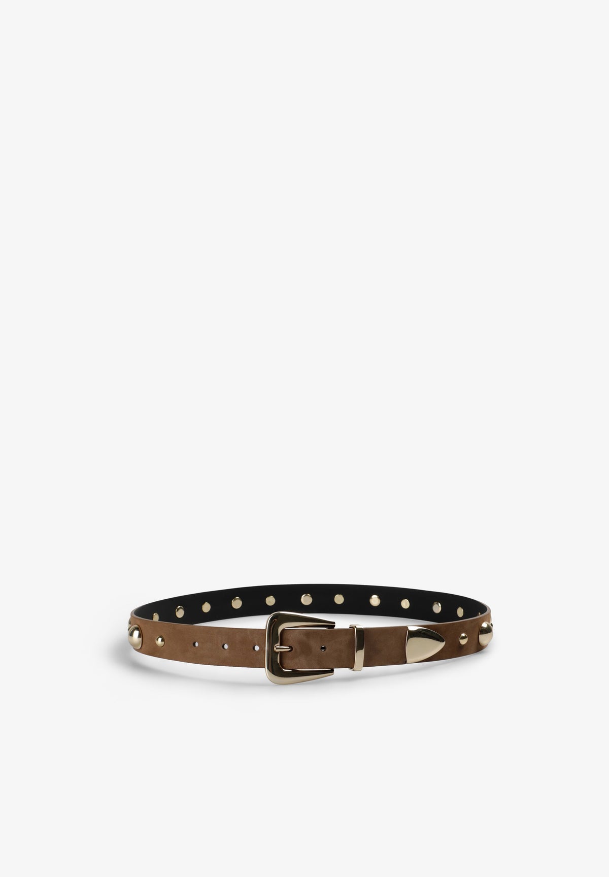 STUDDED LEATHER BELT
