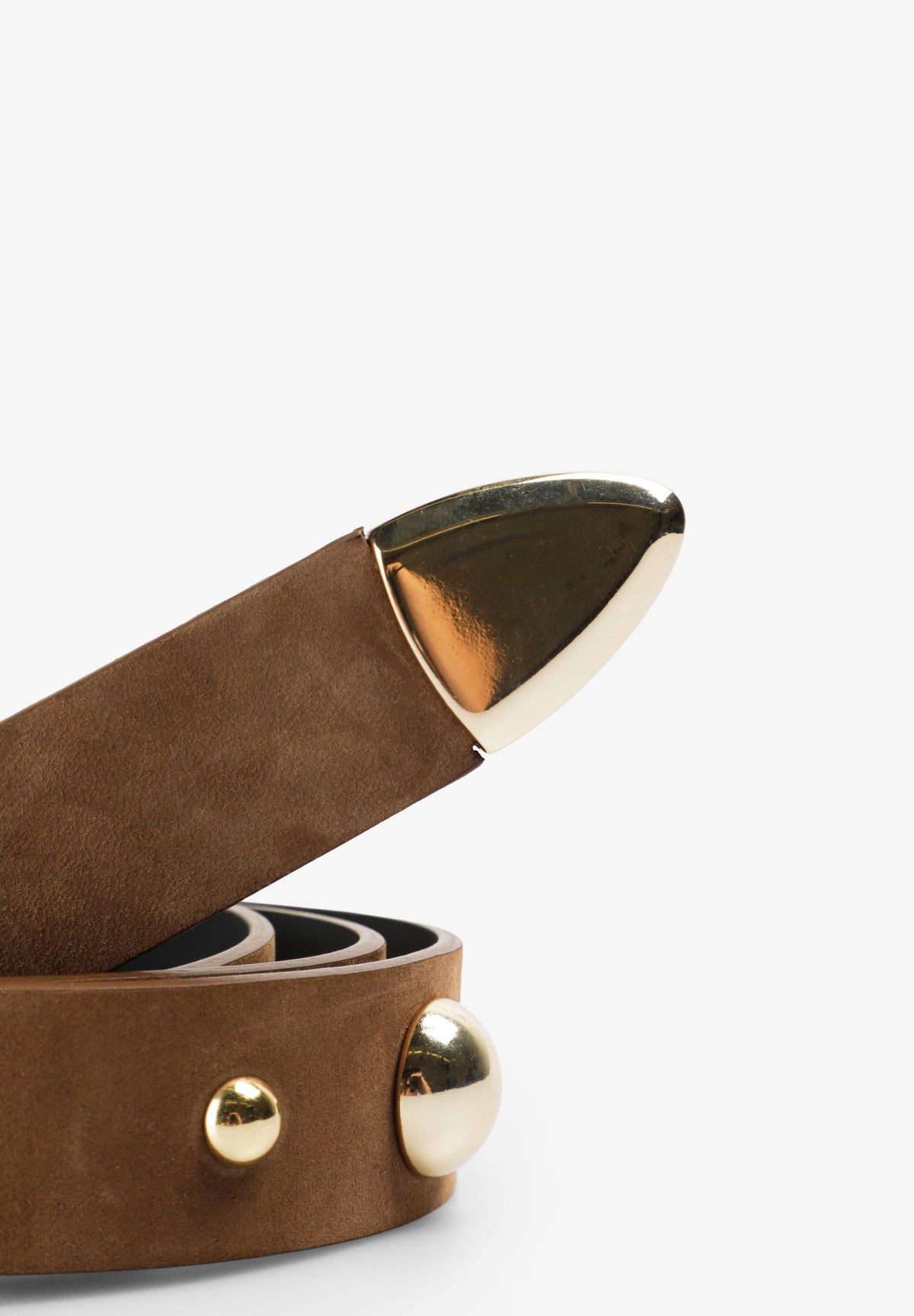 STUDDED LEATHER BELT
