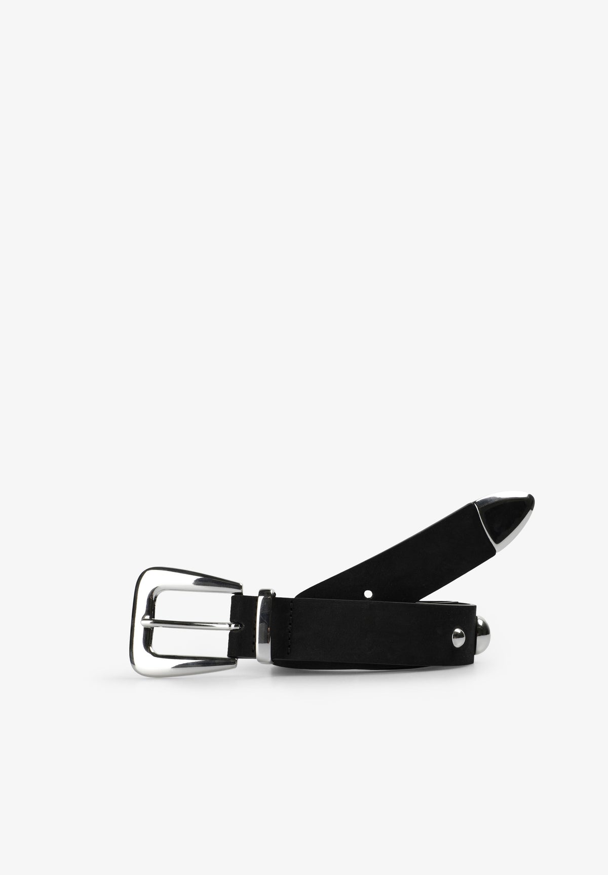 STUDDED LEATHER BELT