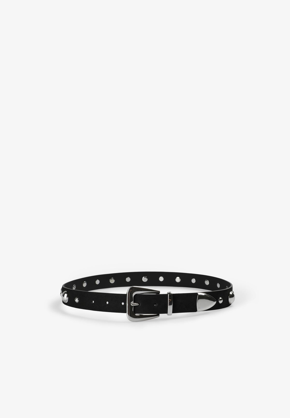 STUDDED LEATHER BELT