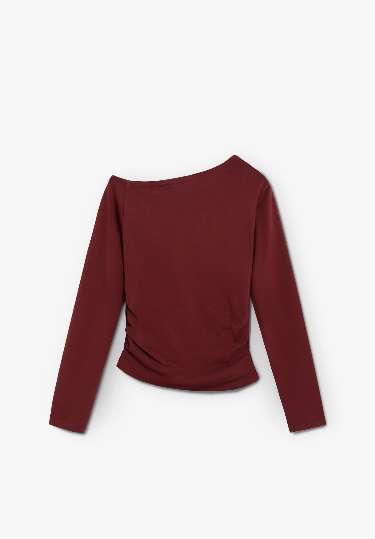 ASYMMETRIC T-SHIRT WITH RHINESTONES