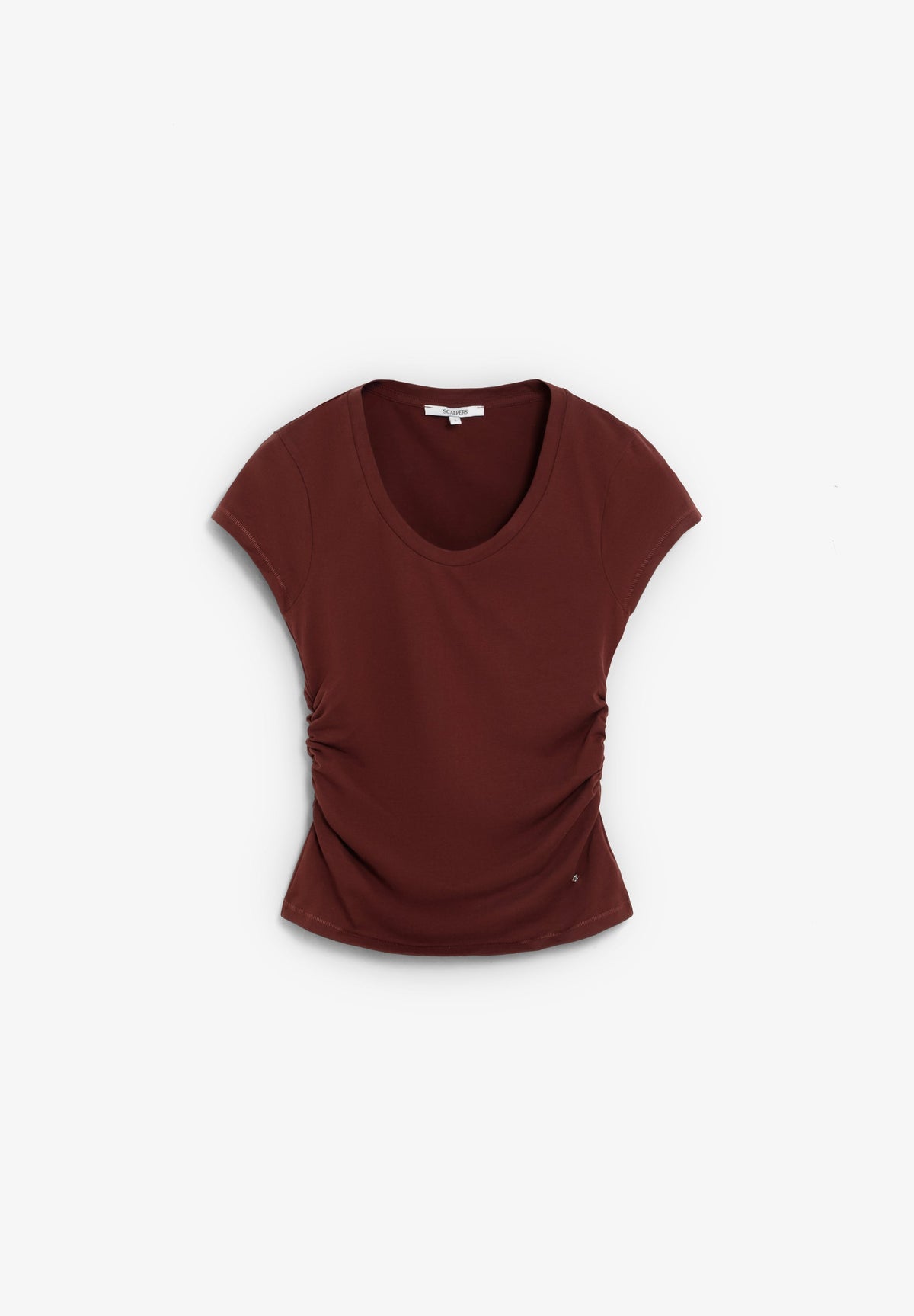 SIDE DRAPED T-SHIRT
