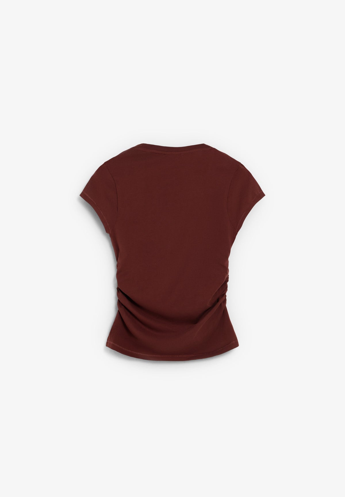 SIDE DRAPED T-SHIRT